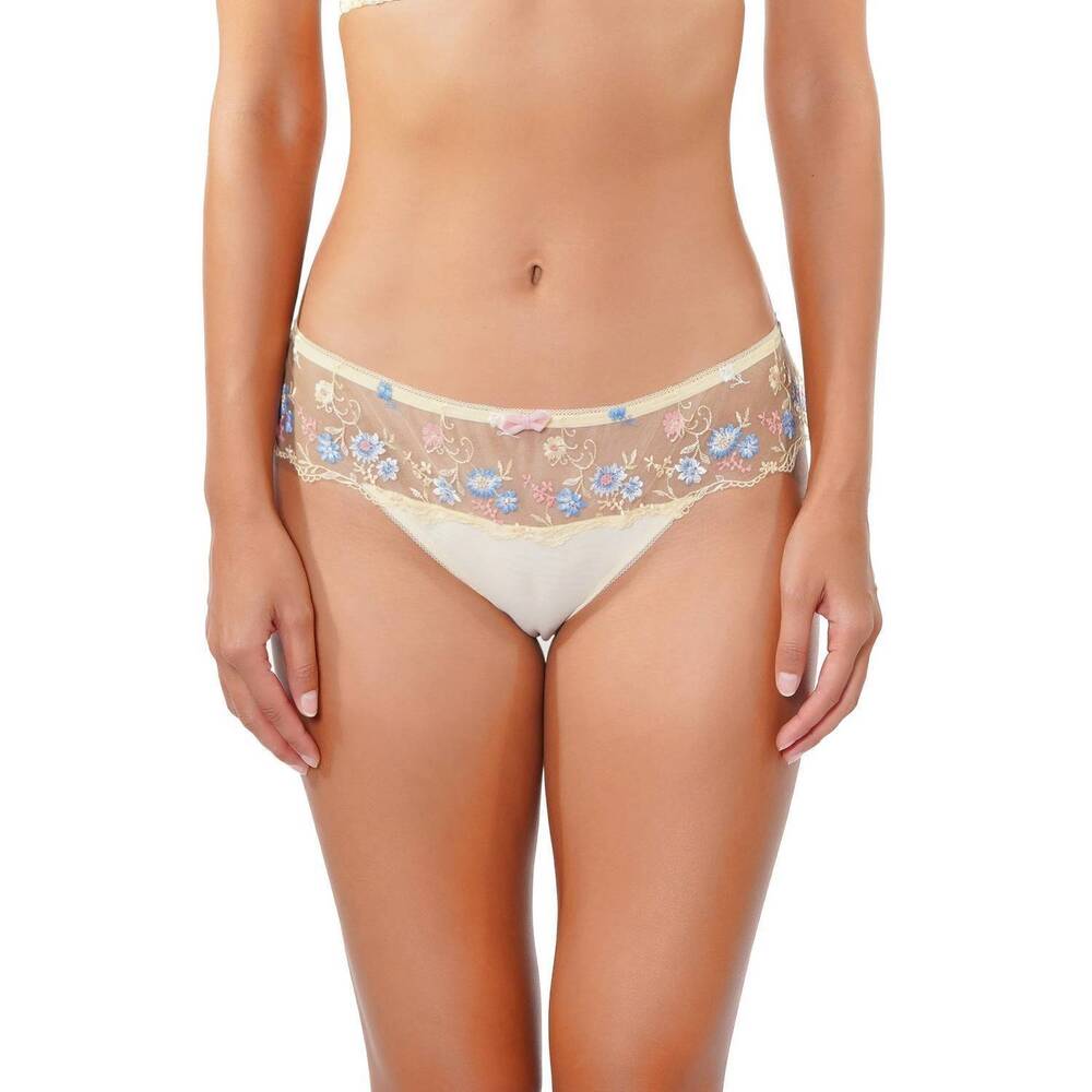 NEW HUIT amour d'ete bikini tanga bottom in yellow